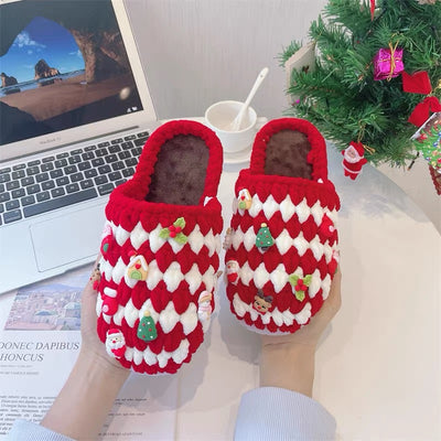 DIY Handmade Crochet Slipper Material Set(Free Tutorial)/Finished Crochet Slipper
