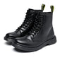 Women Leather Marten Boots Ankle Boots  - Handcrafted for Durability and Style
