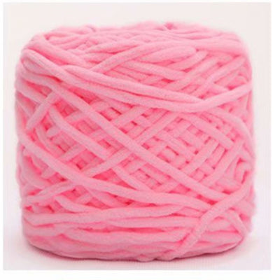 Soft Velvet Yarn Chenille Yarn for Crocheting &Knitting Super Bulky 150g(a single skein of yarn is ample for crafting a single slipper）