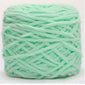 Green Soft Velvet Chenille Yarn for Crocheting Christmas Theme Slipper- Super Bulky-(20%off)