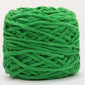 Green Soft Velvet Chenille Yarn for Crocheting Christmas Theme Slipper- Super Bulky-(20%off)