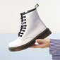 Women Leather Marten Boots Ankle Boots  - Handcrafted for Durability and Style