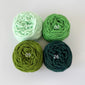 Green Soft Velvet Chenille Yarn for Crocheting Christmas Theme Slipper- Super Bulky-(20%off)