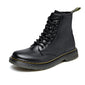 Women Leather Marten Boots Ankle Boots  - Handcrafted for Durability and Style
