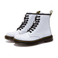 Women Leather Marten Boots Ankle Boots  - Handcrafted for Durability and Style